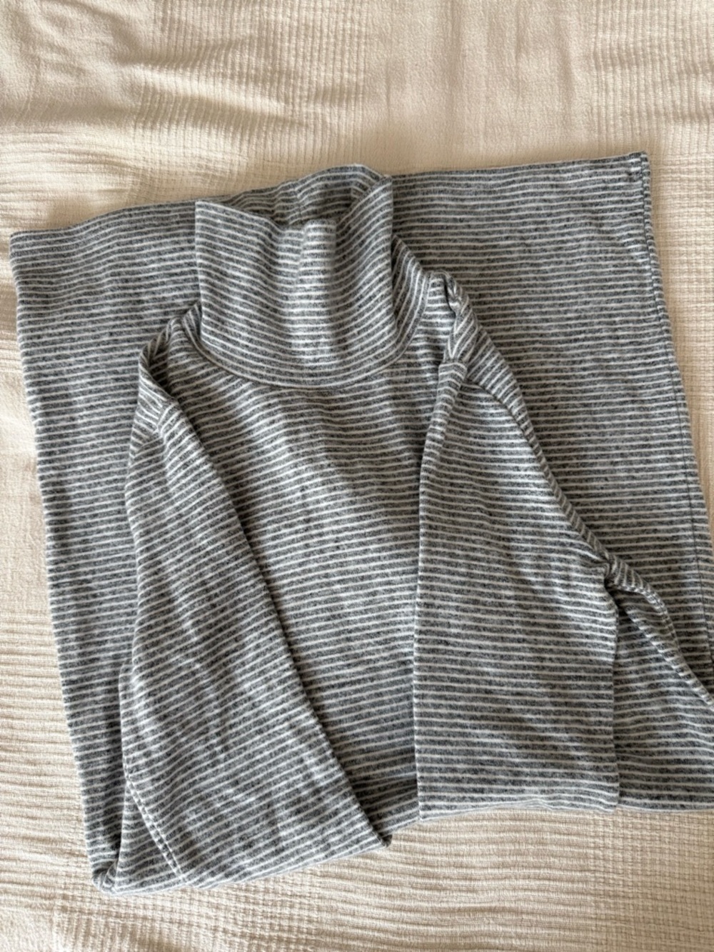 Lou & Grey Striped Turtleneck Sweater
